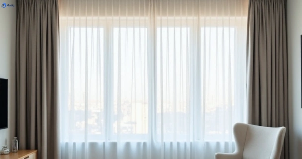 Freshly steam cleaned curtains in murarrie QLD
