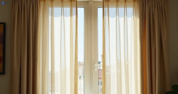 Dusty and dull curtains in murarrie before steam cleaning
